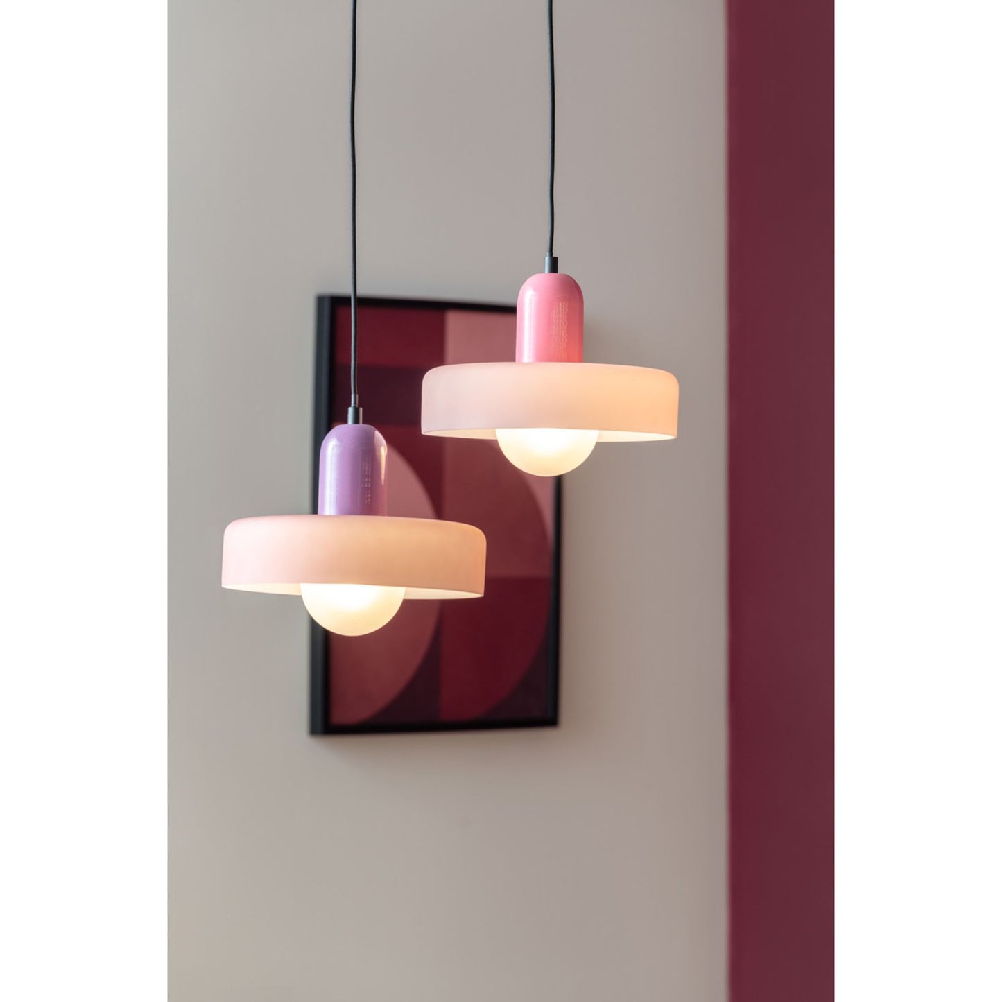 Senton Pink Pendant Light